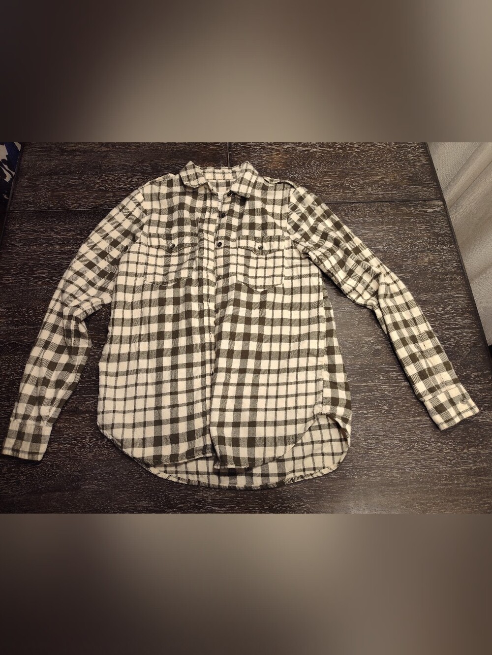 Billabong Womens Flannel Shirt Medium S/P/Ch Cotton